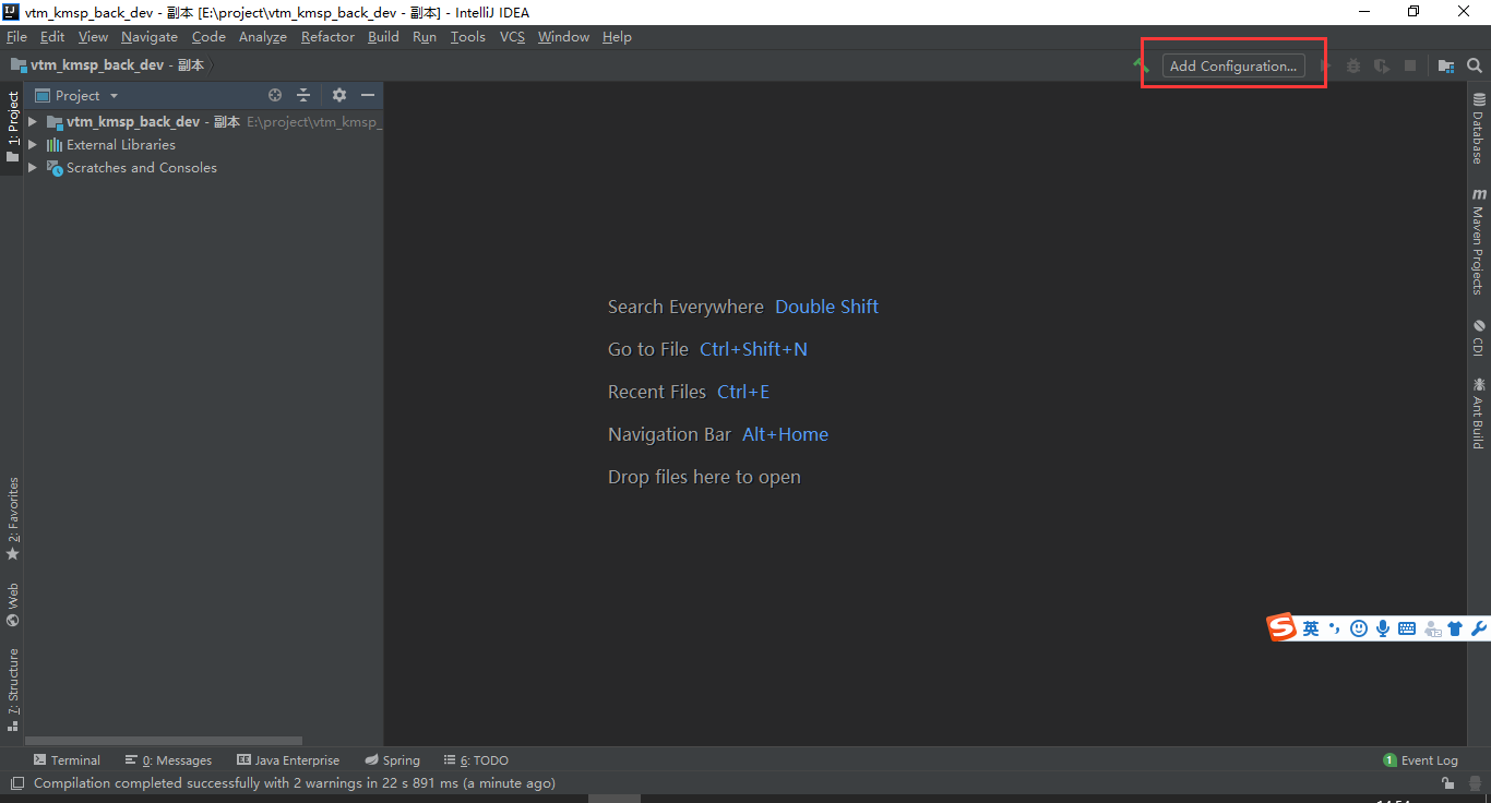 add configurations